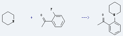 2'-Fluoroacetophenone is used to produce 1-(2-piperidin-1-yl-phenyl)-ethanone by reaction with piperidine.